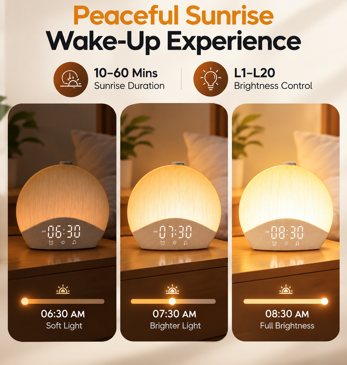 Sunly Sunrise Serenity Alarm Clock